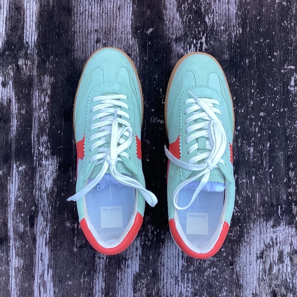 Anthropologie Dolce Vita Notice SNEAKERS pear - Picture 4 of 8